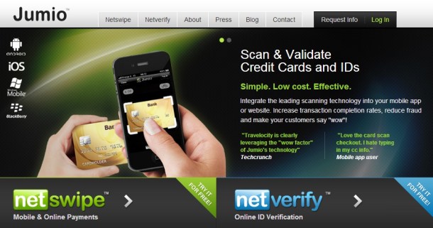 Jumio-homepage