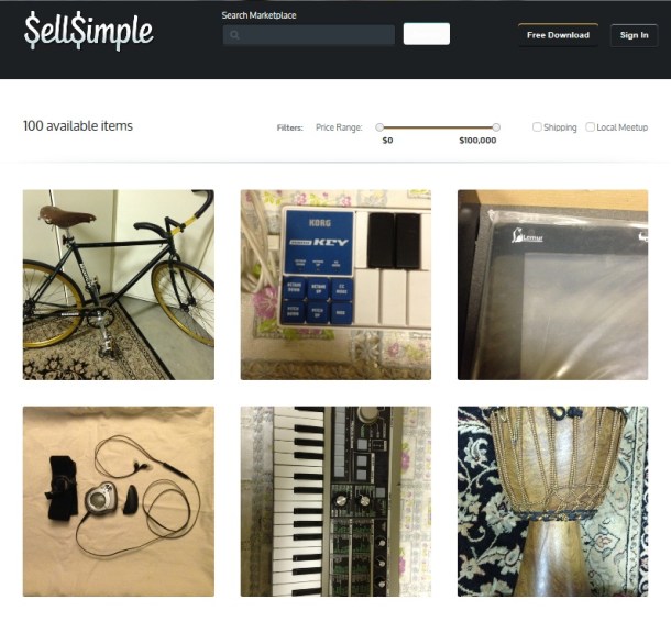 Sell-Simple-marketplace