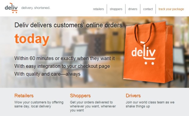 deliv-homepage-screenshot