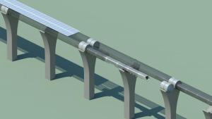 Hyperloop-capsule-solar-arrays