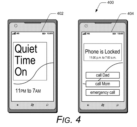 Microsoft-phone-patent-parent-control