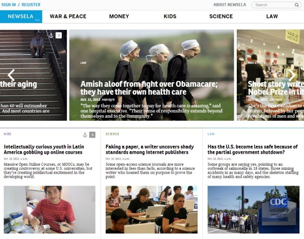Newsela-homepage-screenshot