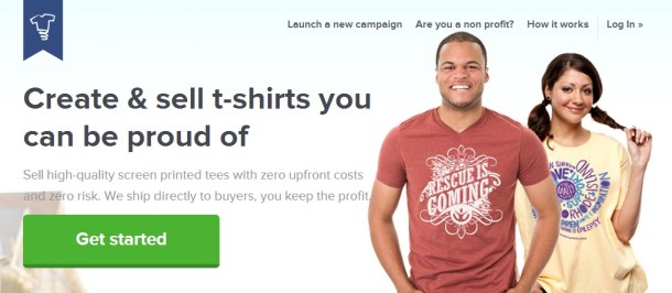 Teespring-homepage