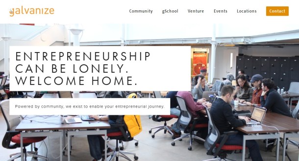 Galvanize-homepage