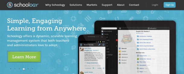 Schoology-homepage