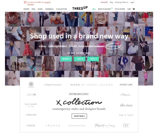 Thred-Up-homepage