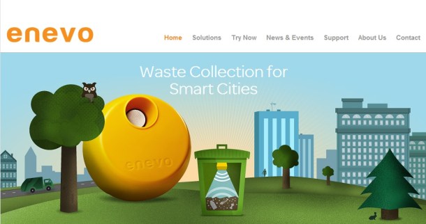 Enevo-homepage