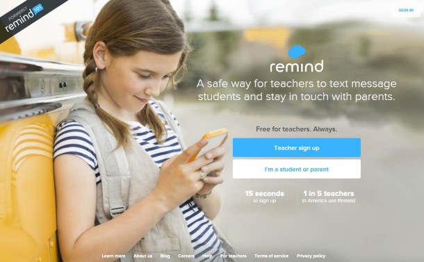 Remind-homepage