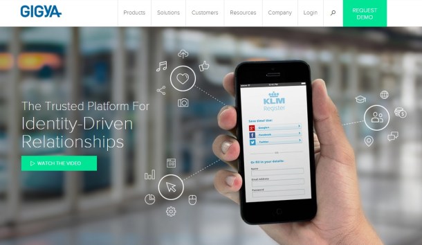 Gigya-homepage