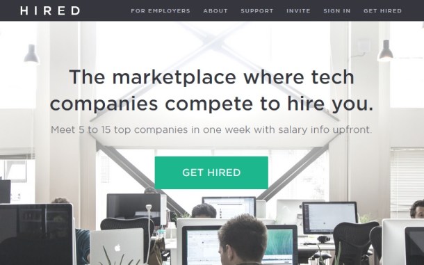 Hired-homepage