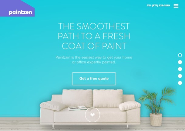 Paintzen-homepage